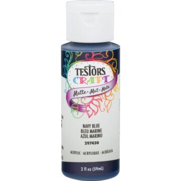 Rust-Oleum Testors Acrylic Craft Paint (Matte - Navy Blue) 2 oz