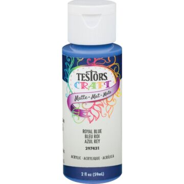 Rust-Oleum Testors Acrylic Craft Paint (Matte - Royal Blue) 2 oz