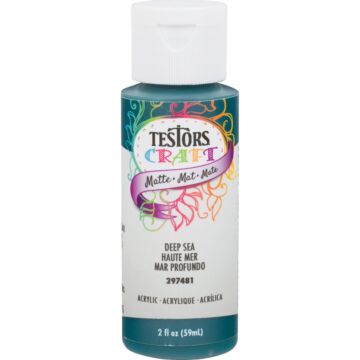 Rust-Oleum Testors 2 Oz. Acrylic Matte Craft Paint, Deep Sea