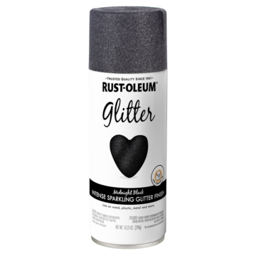 Rust-Oleum Specialty Spray Paint (Glitter - Midnight Black) 10.25 oz