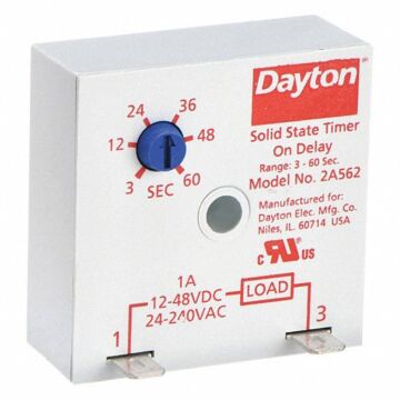 SPST 3-60 sec Encapsulated Timing Single Function Solid State Relay