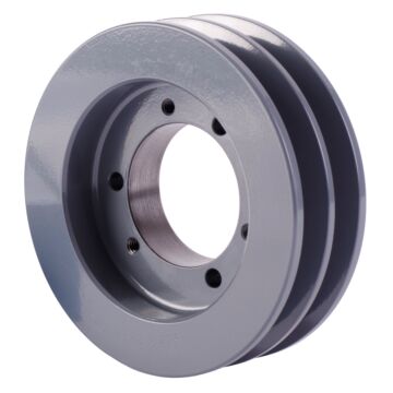 Amec 8.35" "B" V-Belt, 2 Groove Sheave, SK Bushing