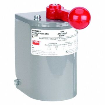 115/240/460 V 1/3 ph 2 hp Drum Switch