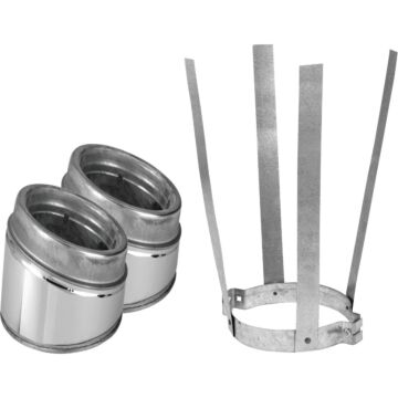 SELKIRK Sure-Temp 30 Degree 6 In. Stainless Steel Insulated Elbow Kit