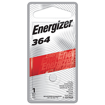 Energizer 364 Silver Oxide Button Battery, 1 Pack