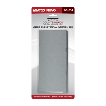 Satco Under Cabinet LED Junction Box, Metal
