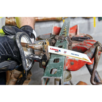 LENOX 6" x 3/4" Gold Power Arc Curved Metal Cutting Reciprocating Saw Blades (5-Pack)