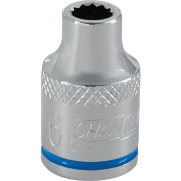 Channellock 3/8 In. Drive 6 mm 12-Point Shallow Metric Socket