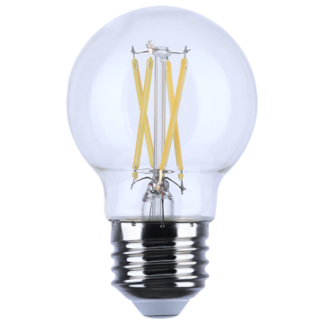 Satco 5.5 Watt G16.5 LED Filament - Clear - Medium base - 90 CRI - 2700K - 120 Volt