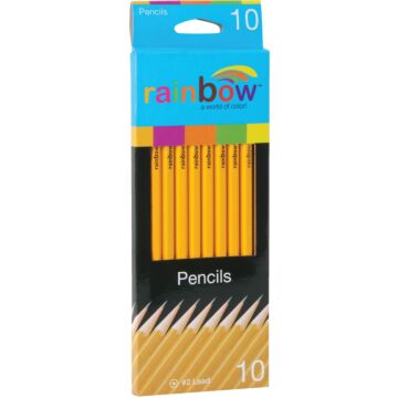 Rainbow No. 2 Lead Pencils (10-Pack)