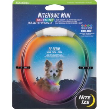 Nite Ize Nite Howl Lithium Polymer Rechargeable Color Changing LED Mini Safety Necklace
