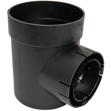 NDS 6 In. Black Spee-D Single Catch Basin Outlet