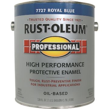 Rust-Oleum Professional Oil-Based Gloss VOC Formula Rust Control Enamel, Royal Blue, 1 Gal.