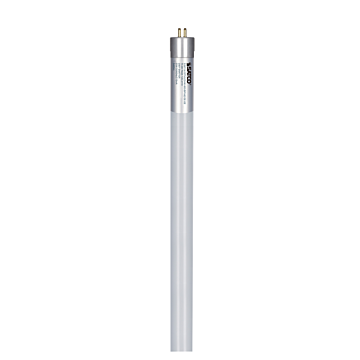 Satco 25 Watt T5 LED - Miniature bi-pin base - 5000K - 50000 Average rated hours - 3400 Lumens - 120-277 Volt - Type B - Ballast Bypass - Single or Double Ended Wiring