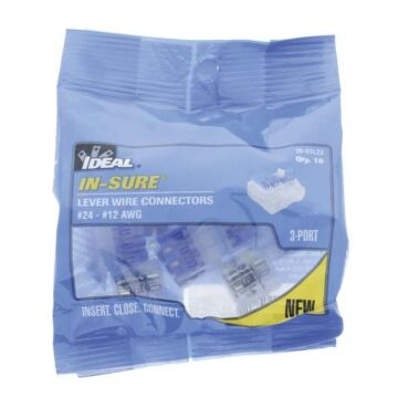 Ideal Industries 24-12 AWG 600 V Push-In Lever Wire Connector