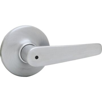 Kwikset Satin Chrome Delta Privacy Door Lever 