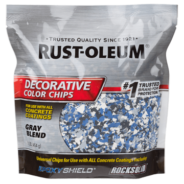 Rustoleum Concrete Prep & Accessories Decorative Color Chips (Gray Blend) 1 lb