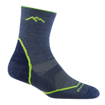 Kids Light Hiker Micro Crew Lightweight Hiking Socks (Denim)