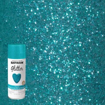 Rust-Oleum Specialty Spray Paint (Glitter - Turquoise) 10.25 oz