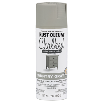 Rust-Oleum Chalked Spray Paint (Ultra Matte - Country Gray) 12 oz