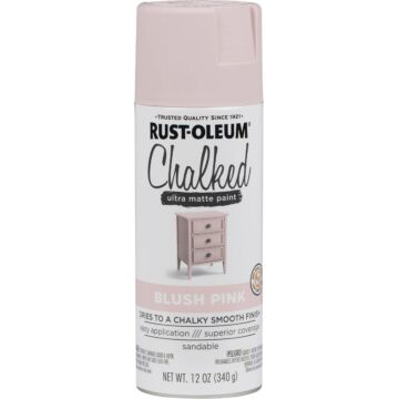 Rust-Oleum Chalked Spray Paint (Ultra Matte - Blush Pink) 12 oz