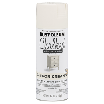 Rust-Oleum Chalked Spray Paint (Ultra Matte - Chiffon Cream) 12 oz