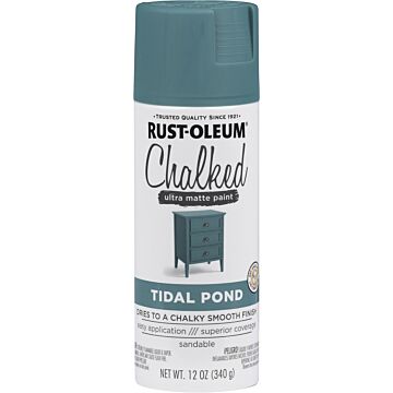Rust-Oleum Chalked Spray Paint (Ultra Matte - Tidal Pond) 12 oz