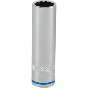 Channellock 1/2 In. Drive 15 mm 12-Point Deep Metric Socket