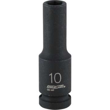 Channellock 1/2 In. Drive 10 mm 6-Point Deep Metric Impact Socket