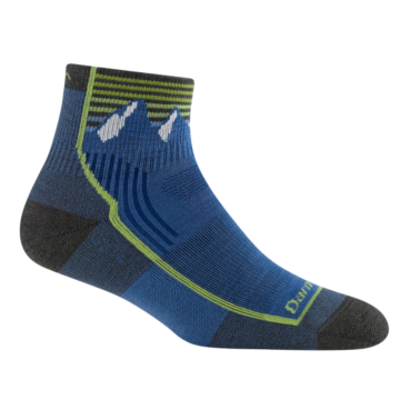 Kids Quest Quarter Lightweight Hiking Socks (Mountain Blue)