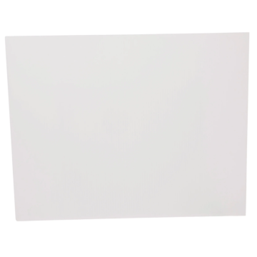 HY-KO Sign {Blank} 9"x12" White Plasti