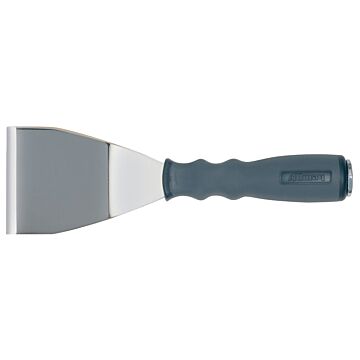 ALLWAY TOOLS BS3 Bent Blade Scraper, 3 in W Blade, Bent Blade, Steel Blade, Nylon Handle, Soft-Grip Handle