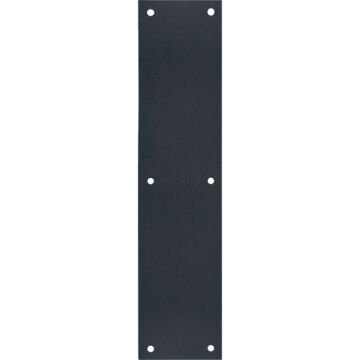 Tell 3.5 In. x 15 In. Matte Black Push Plate