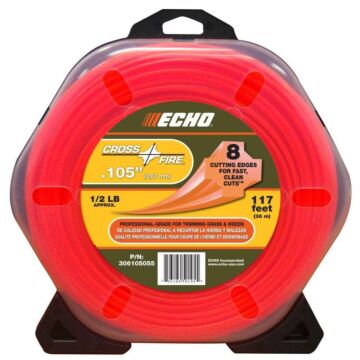 Echo Plus-Shaped Cross-Fire Trimmer Line -  0.065 in. to 0.155 in. x 117 ft