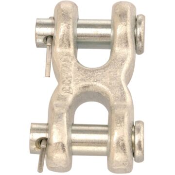 Campbell 1/4 In. x 5/16 In. Zinc-Plated Forged Steel Double Clevis Mid Link