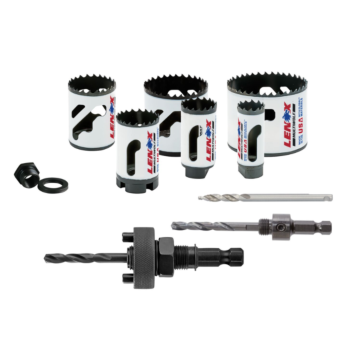 Lenox LENOX Bi-Metal Speed Slot Hole Saw With T3 Technology, Electrician'S Kit, 10 Piece