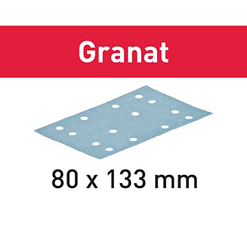 Festool Grit Abrasives STF 80x133 P80 GR/50 Granat