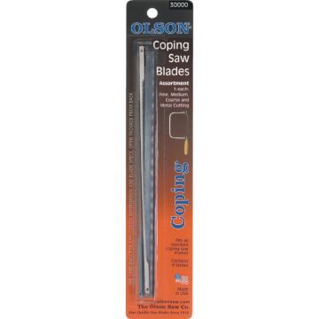 Olson 6-1/2 In. Coping Saw Blade Assortment (4-Pack)