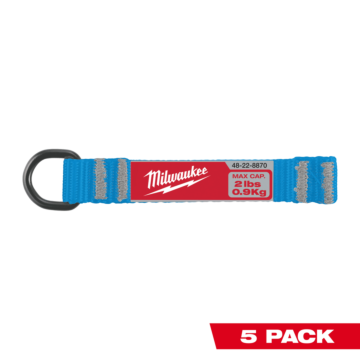 Milwaukee 5pc 2lb D-Ring Web Attachment