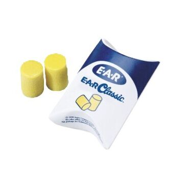 3M E-A-R Classic Earplugs 310-1001, Uncorded, Pillow Pack