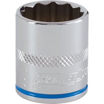 Channellock 3/8 In. Drive 19 mm 12-Point Shallow Metric Socket
