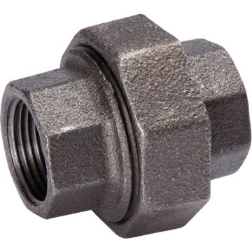 Southland 1/2 In. Ground Joint Malleable Black Iron Union