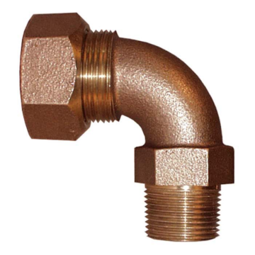 Legend Valve 3/4" T-4432NL No Lead Bronze Ring Compression x MNPT 1/4 Bend