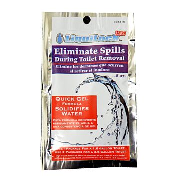 Oatey Liquilock Gel for Toilet Removal (24pk)