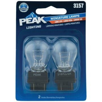 PEAK 3157 12.8/14V Mini Incandescent Automotive Bulb (2pk)