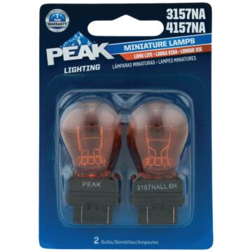PEAK 3157NA/4157NA 12.8/14V Mini Incandescent Automotive Bulb (2pk)