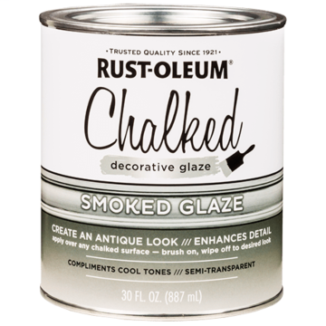 Rustoleum Chalked Paint Decorative Glaze (Smoked) 30 oz