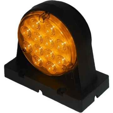 Peterson Double-Sided Agricultural Park/Turn/Warning Light w/ Stripped Leads (Amber)