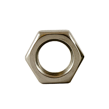 Hex Nut, Jam, Coarse, 1/4-20, Stainless Steel A2 (18-8)