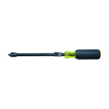 Klein Tools 1/4-Inch Cabinet Gripping Screwdriver, 7-Inch Round Shank